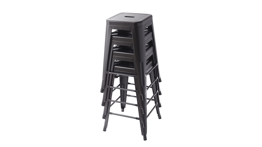 Amazon Basics Metal Bar Stools - 24-Inch