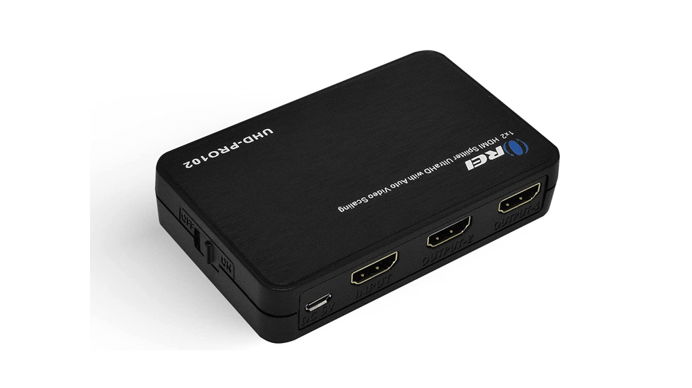 OREI 4K@60Hz 1 in 2 Out HDMI Duplicator Splitter