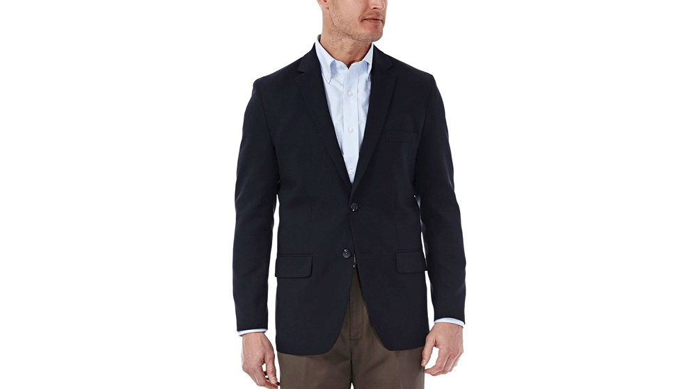 Haggar Clothing Men's Tailored Fit In Motion Blazer