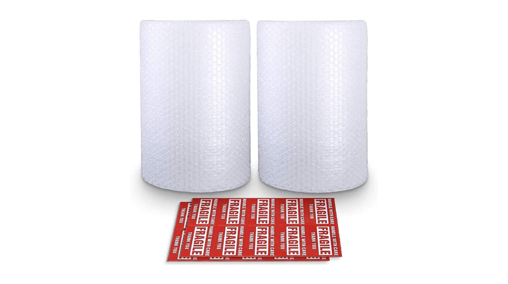 2-Pack Bubble Cushioning Wrap Rolls